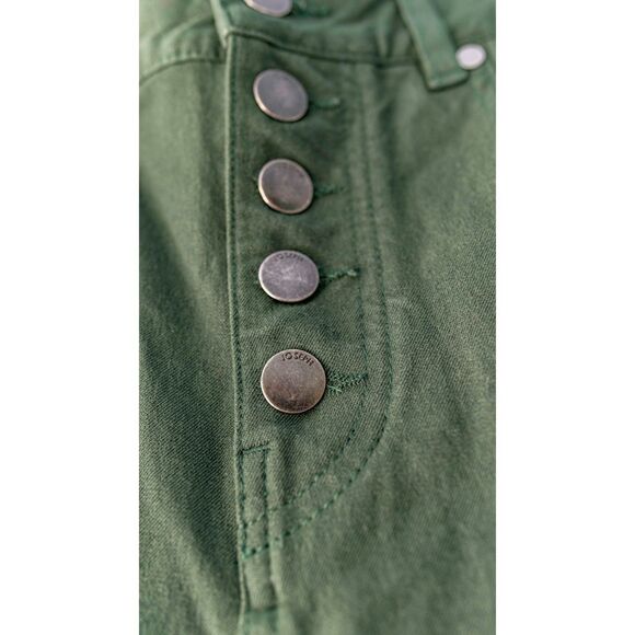 Joseph Gabardine Stretch High Rise Button Fly Straight Leg Trouser Pants Size 6 - Picture 8 of 13